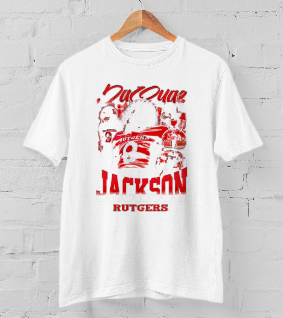 JaQuae Jackson Rutgers Vintage Football Number 9 T-Shirt