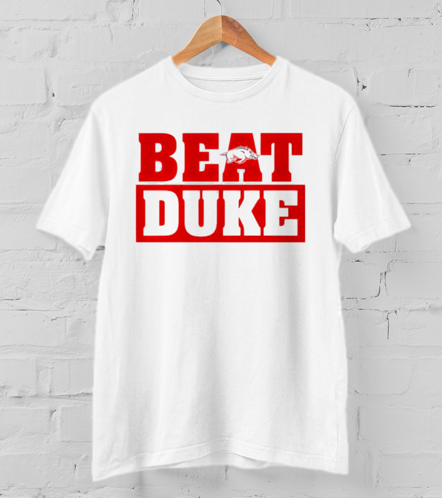 Arkansas Razorbacks Beat Duke Red T-Shirt