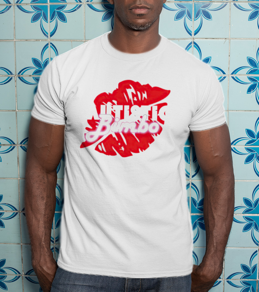 Autistic Bimbo Bold Red Lips T-Shirt