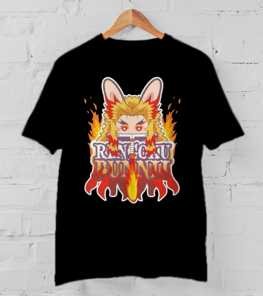 Bunnii Gang Rengoku Bunnii Fire Ears T-Shirt