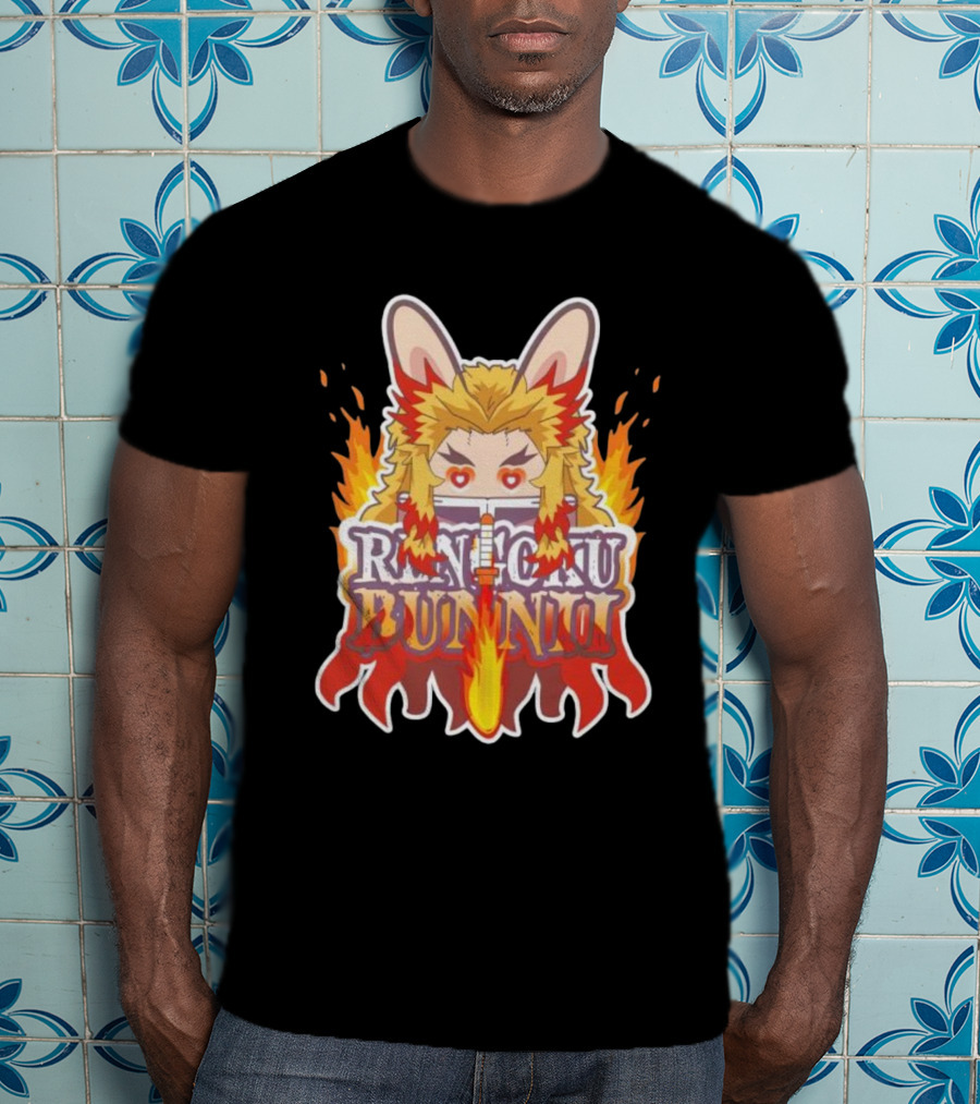 Bunnii Gang Rengoku Bunnii Fire Ears T-Shirt