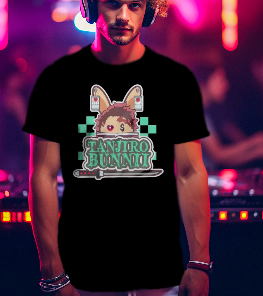 Tanjiro Bunnii Samurai Sword Anime T-Shirt