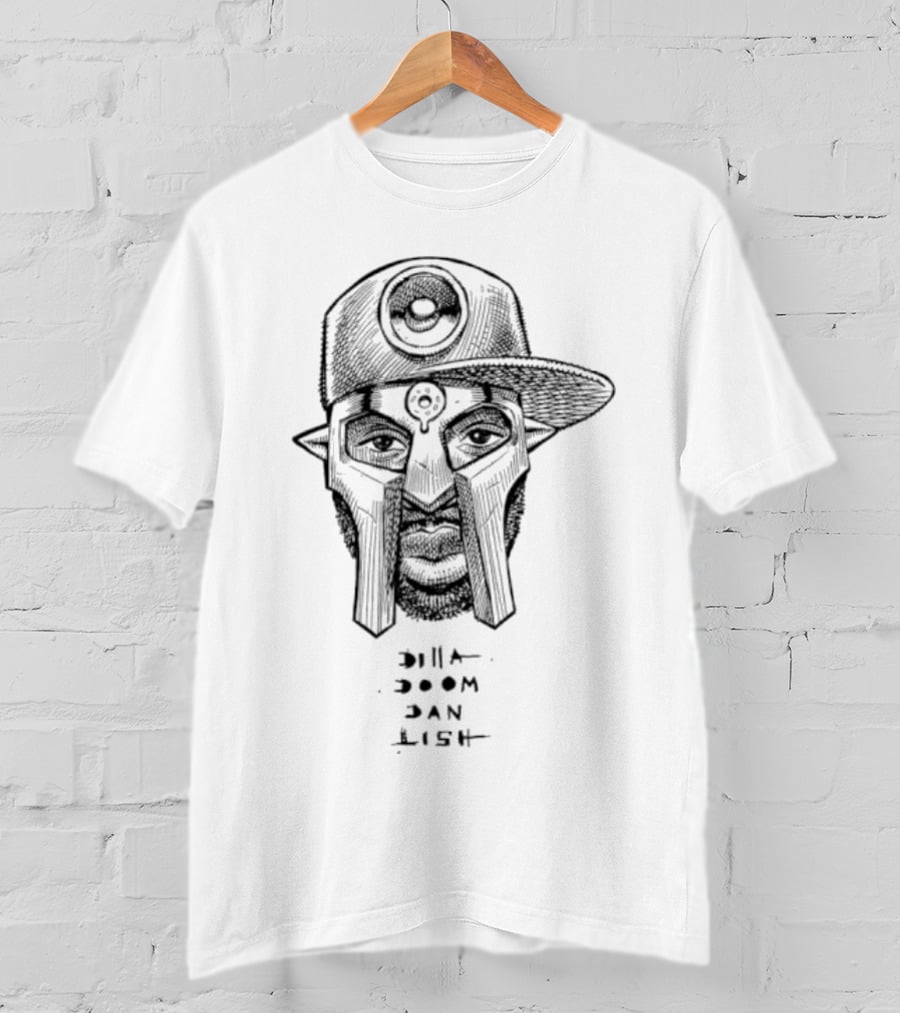 Dilla Doom Dan Lish Hip Hop Icon Sketch T-Shirt