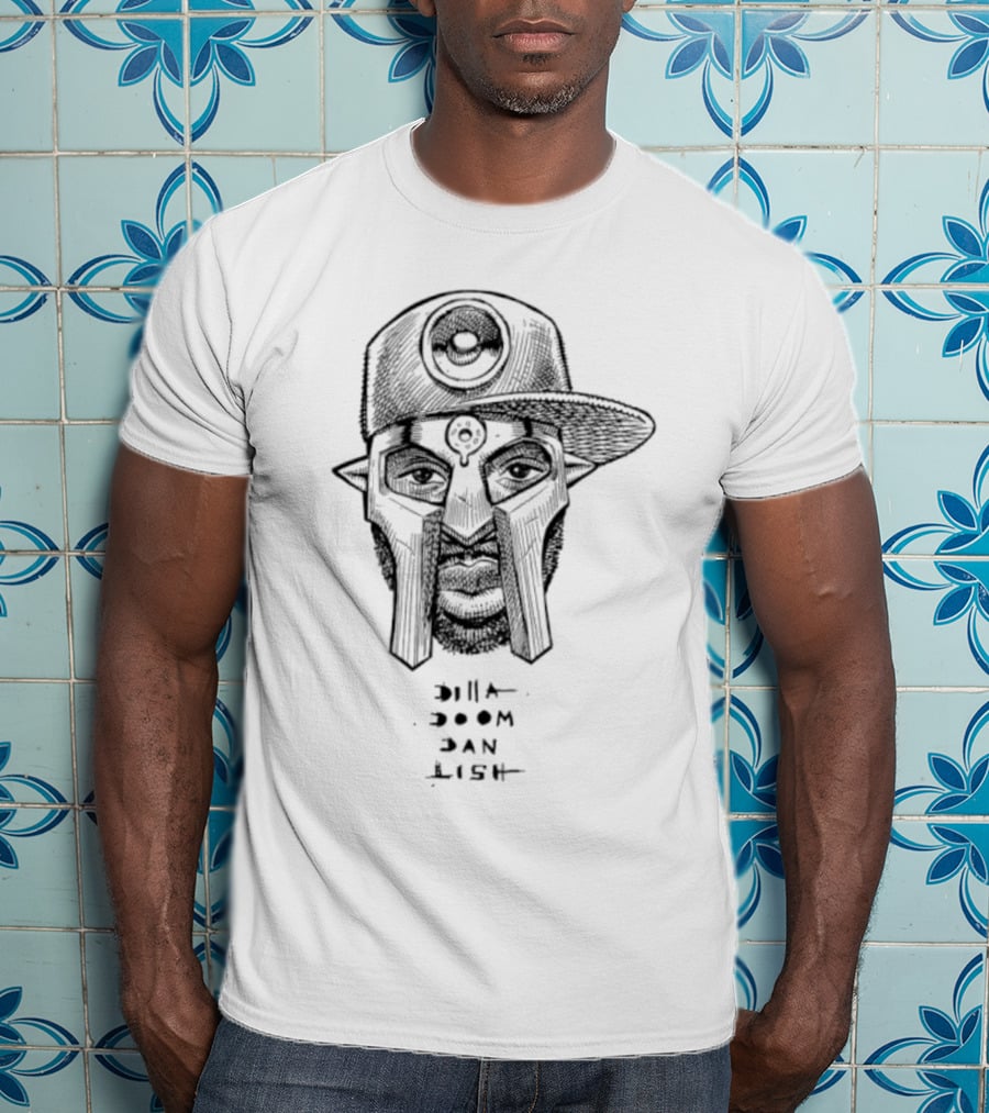 Dilla Doom Dan Lish Hip Hop Icon Sketch T-Shirt