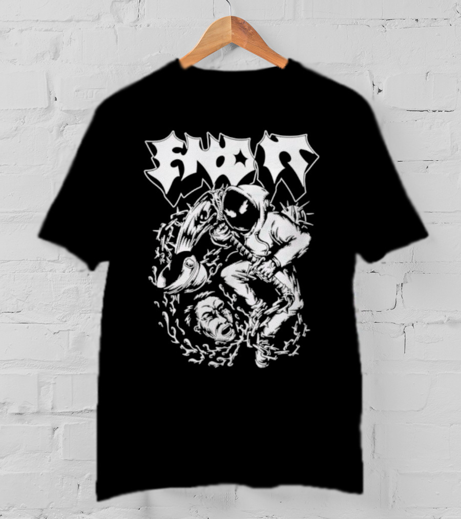 End It Cop Barbed Wire Hoodie Mask T-Shirt