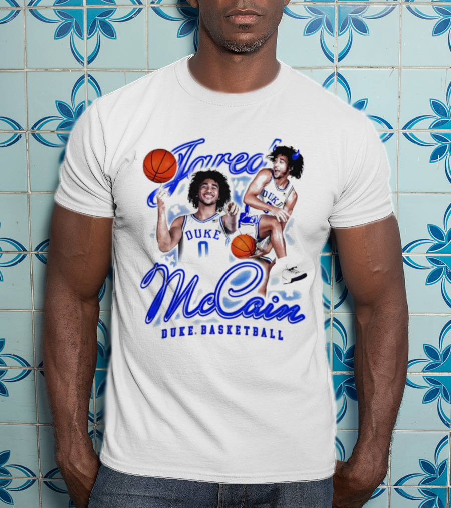 Jared McCain Duke Basketball Player With Ball T-Shirt
