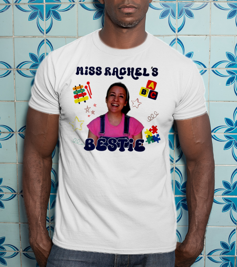 Miss Rachel's Bestie ABC Christmas Custom Name T-Shirt