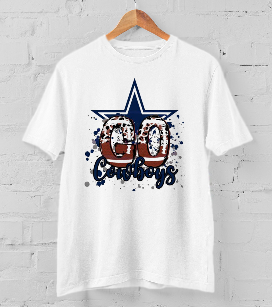 Go Cowboys Leopard Star T-Shirt