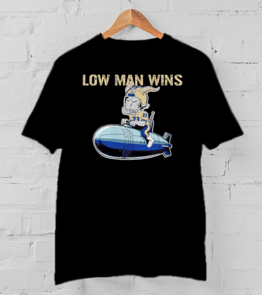LOW MAN WINS 23 Viking Riding Bomb T-Shirt