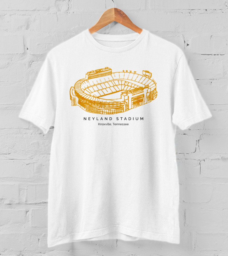 Neyland Stadium Knoxville Tennessee Volunteers Stadium Sketch T-Shirt