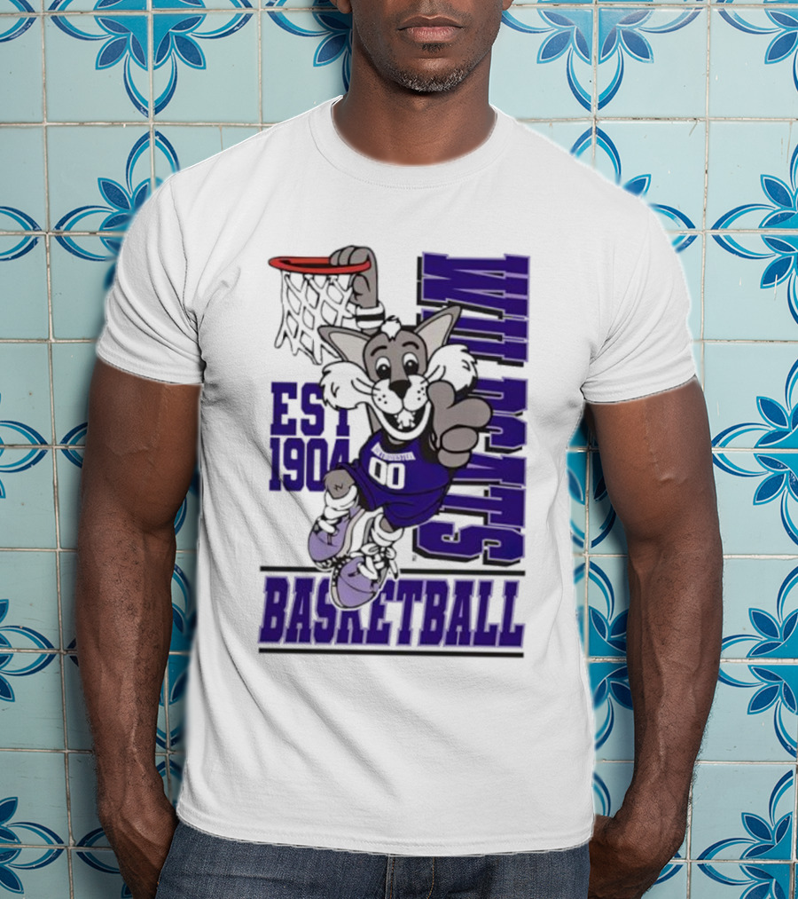 Northwestern Wildcats Basketball Willie Dunk Est 1904 T-Shirt