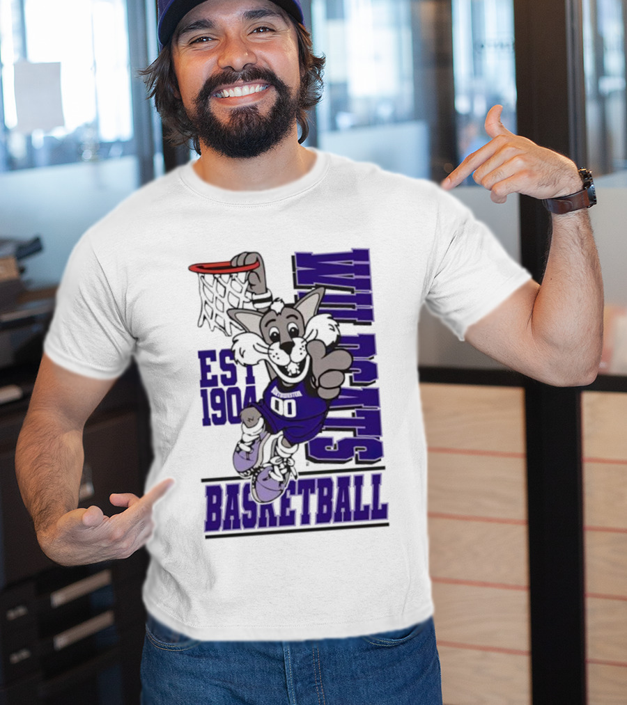 Northwestern Wildcats Basketball Willie Dunk Est 1904 T-Shirt