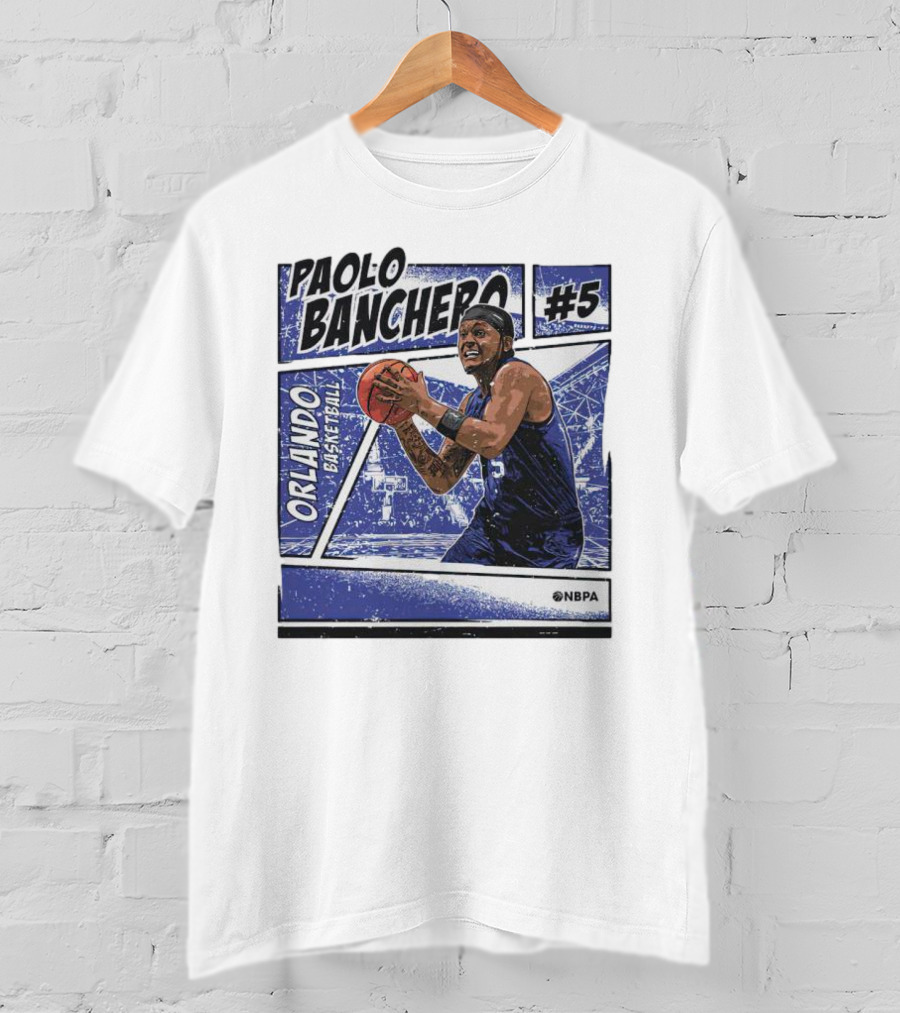 Paolo Banchero Orlando Basketball #5 NBPA Comic T-Shirt