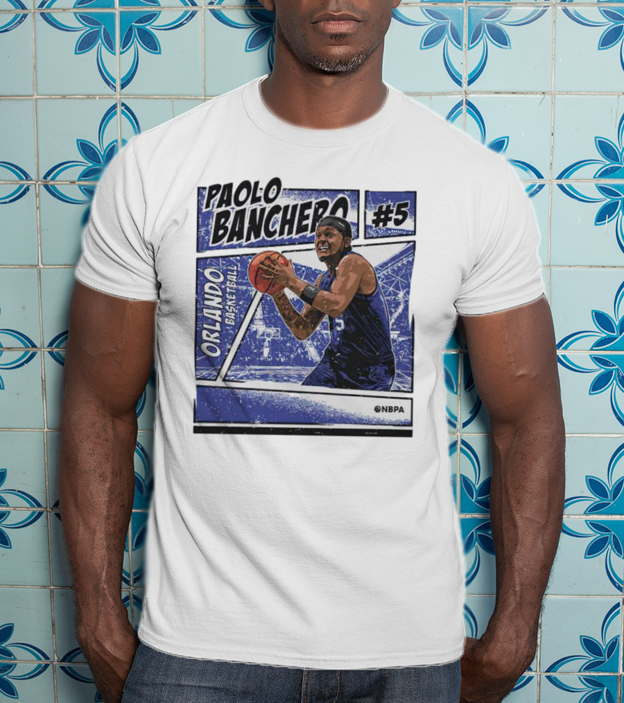 Paolo Banchero Orlando Basketball #5 NBPA Comic T-Shirt