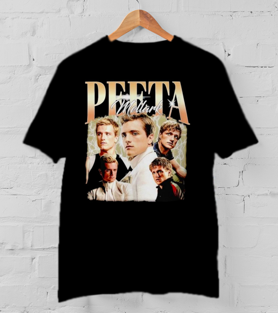 Peeta Mellark Actor Vintage Style Collage T-Shirt