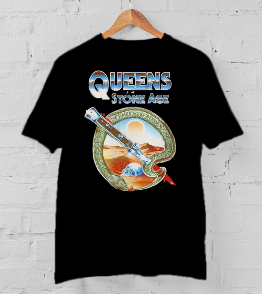 Queens Of The Stone Age Desert Snake Skull T-Shirt