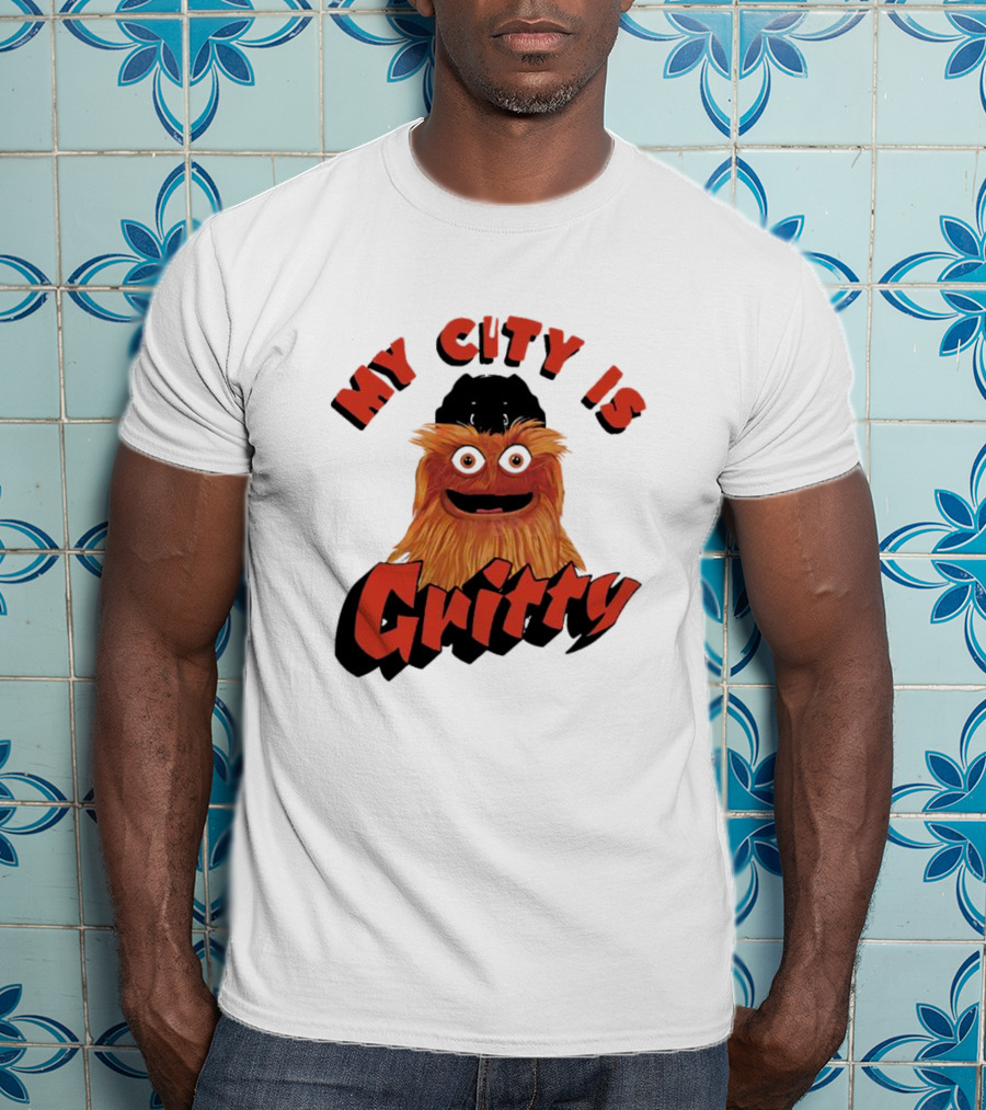 Philadelphia Flyers My City Is Gritty Mascot T-Shirt
