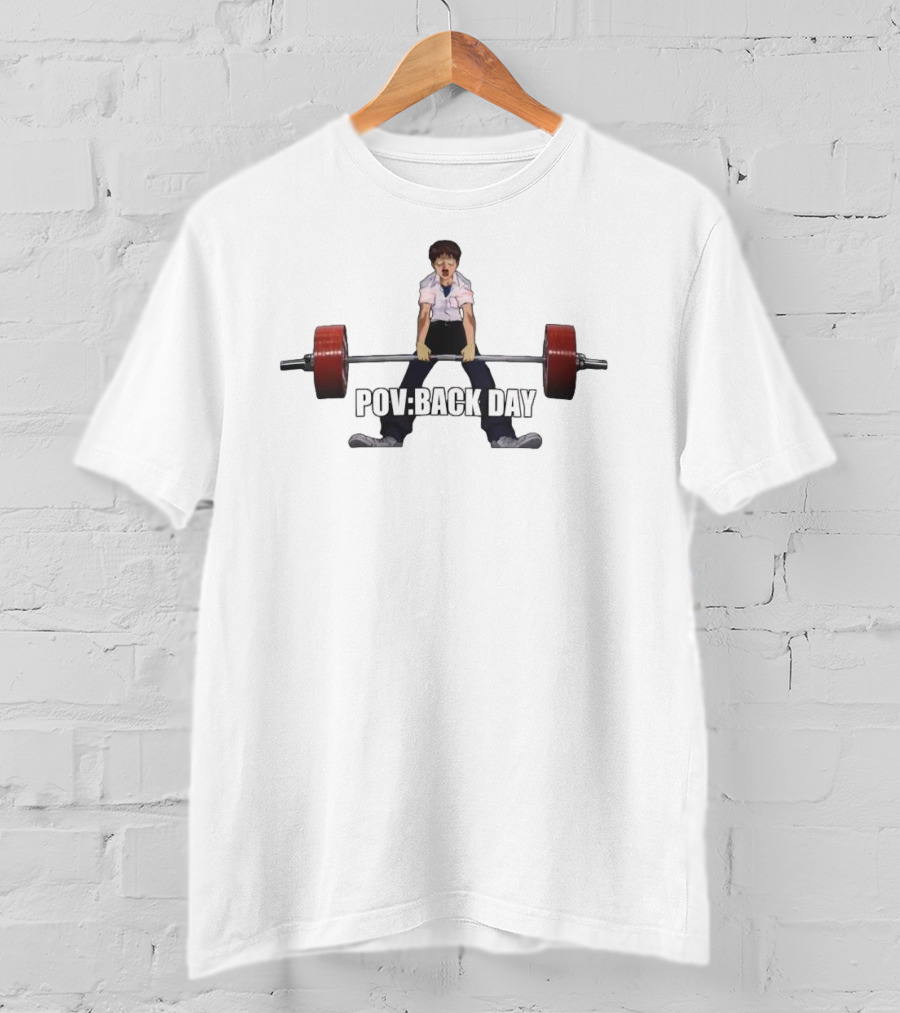 POV Back Day Anime Deadlift Scene T-Shirt