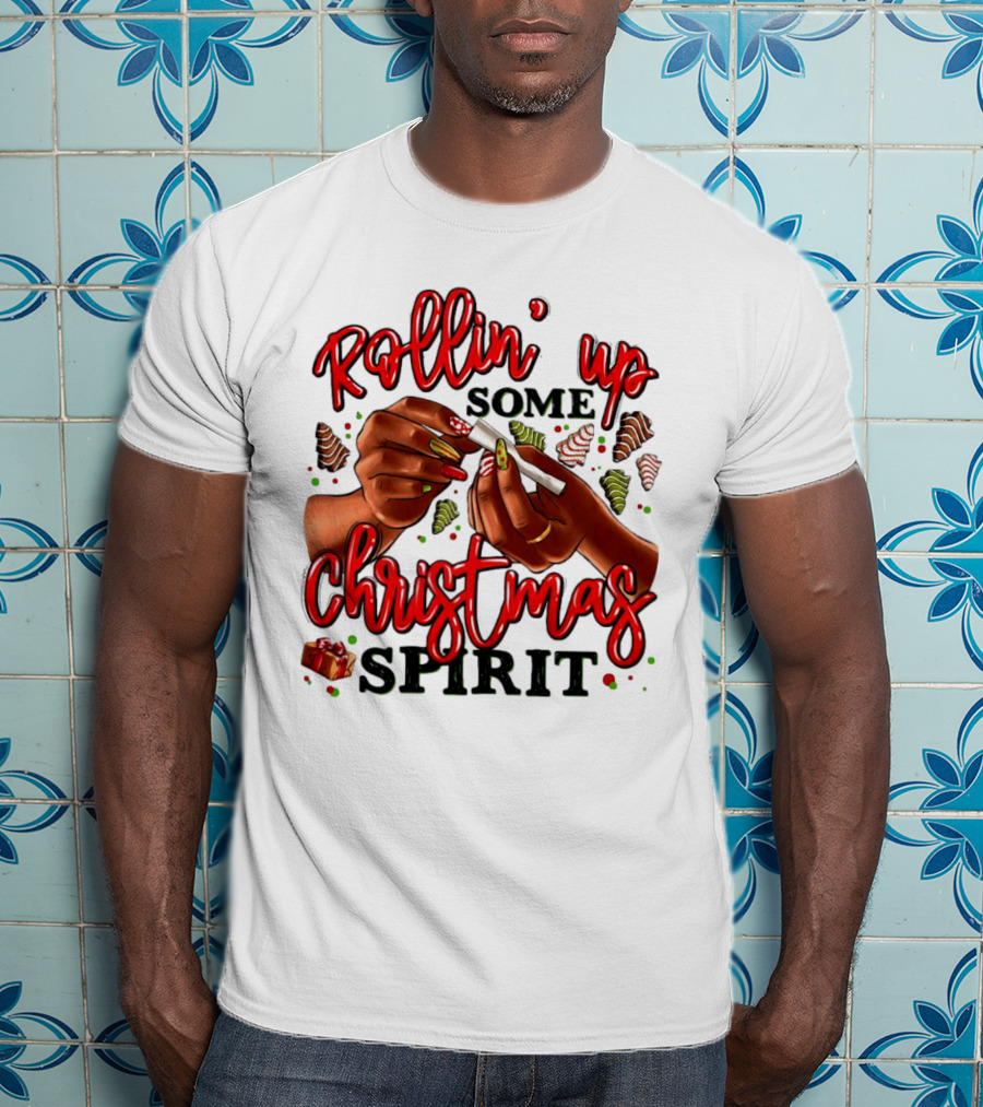 Rollin’ Up Some Christmas Spirit With Festive Candy Canes And Holiday Cheer T-Shirt