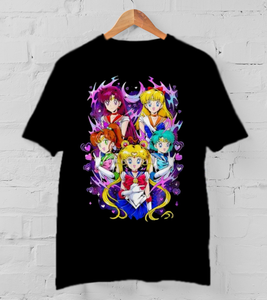 Sailor Moon Justice Serenity Usagi Tsukino And Sailor Guardians Anime T-Shirt