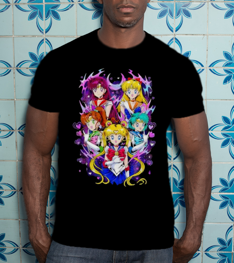 Sailor Moon Justice Serenity Usagi Tsukino And Sailor Guardians Anime T-Shirt