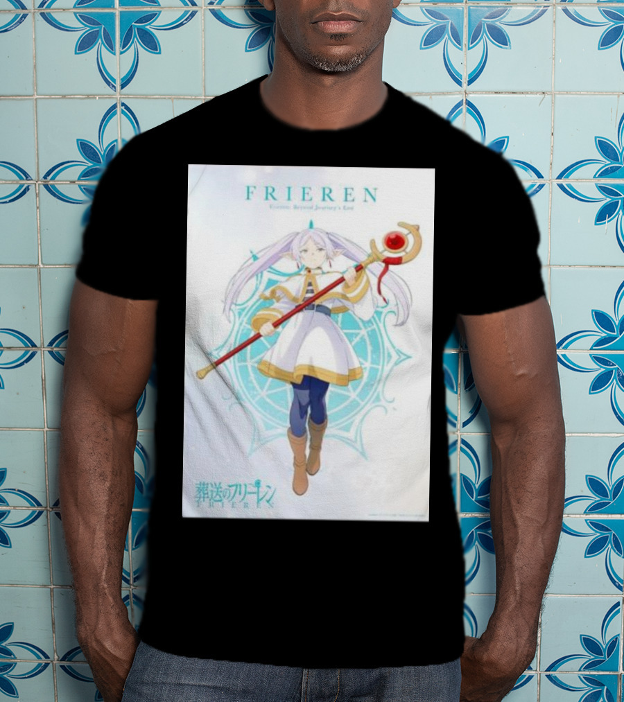 Frieren Beyond Journey's End Sousou No Frieren Anime Character Wand T-Shirt
