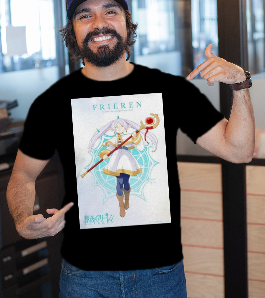 Frieren Beyond Journey's End Sousou No Frieren Anime Character Wand T-Shirt