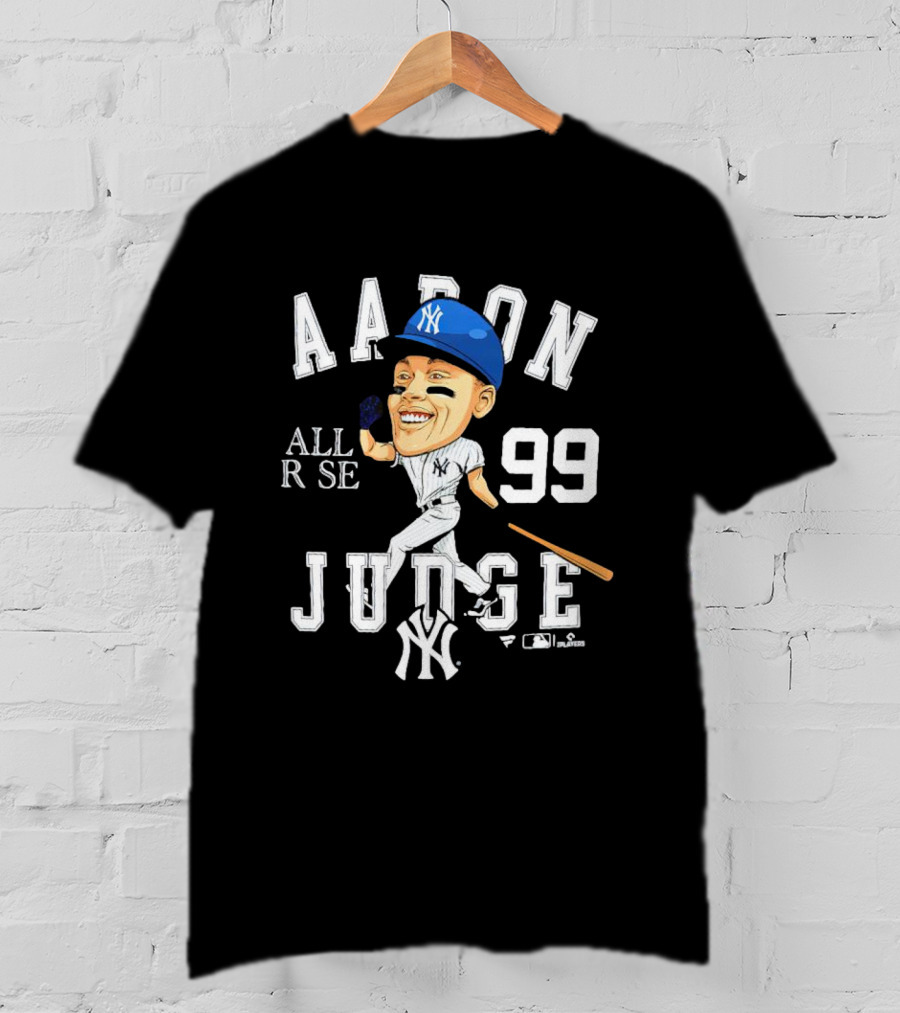Aaron Judge All Rise 99 NY Yankees Caricature T-Shirt