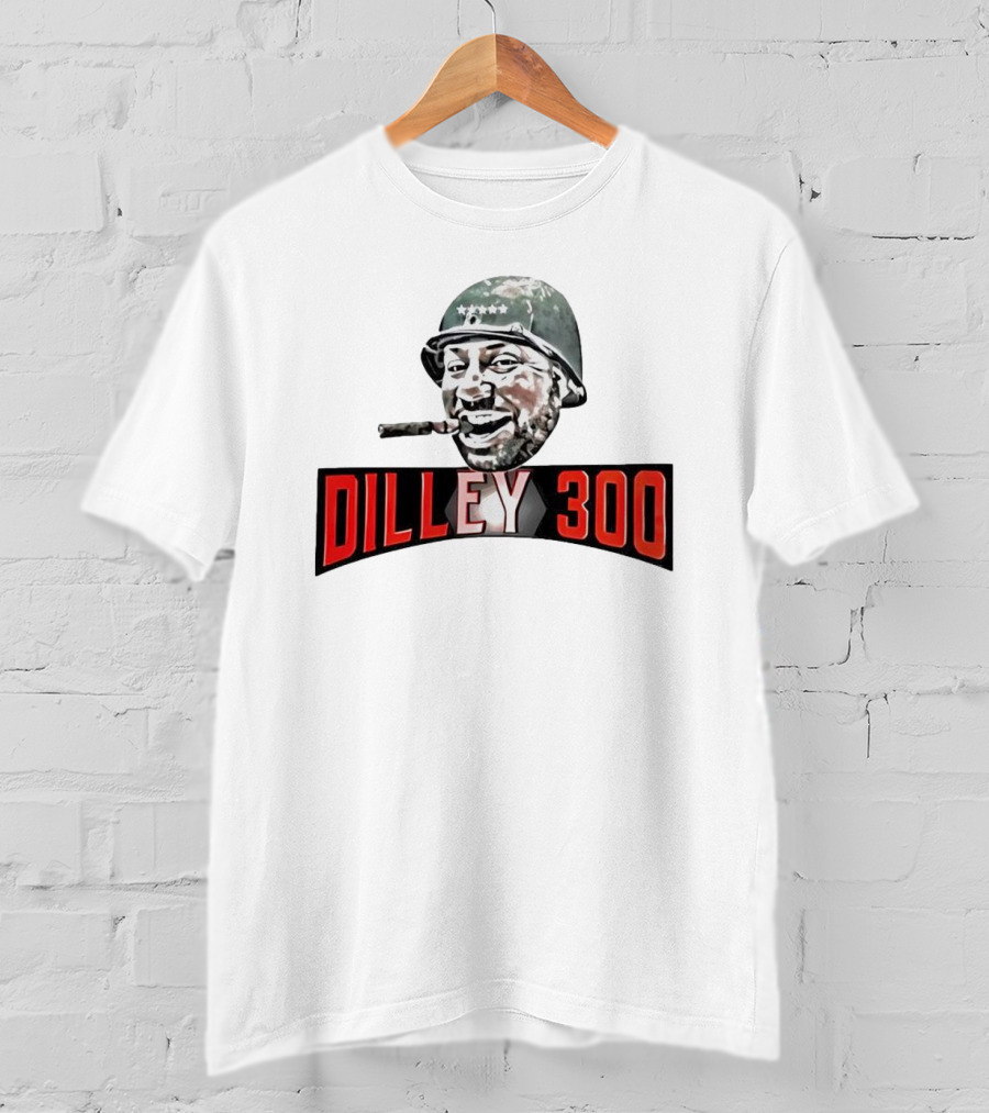 Dilley 300 Military Style Helmet Cigar Laughing Soldier T-Shirt