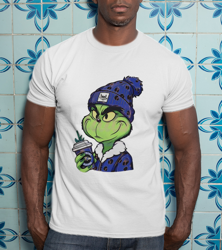 Grinch Boujee Baltimore Ravens Coffee Lover T-Shirt