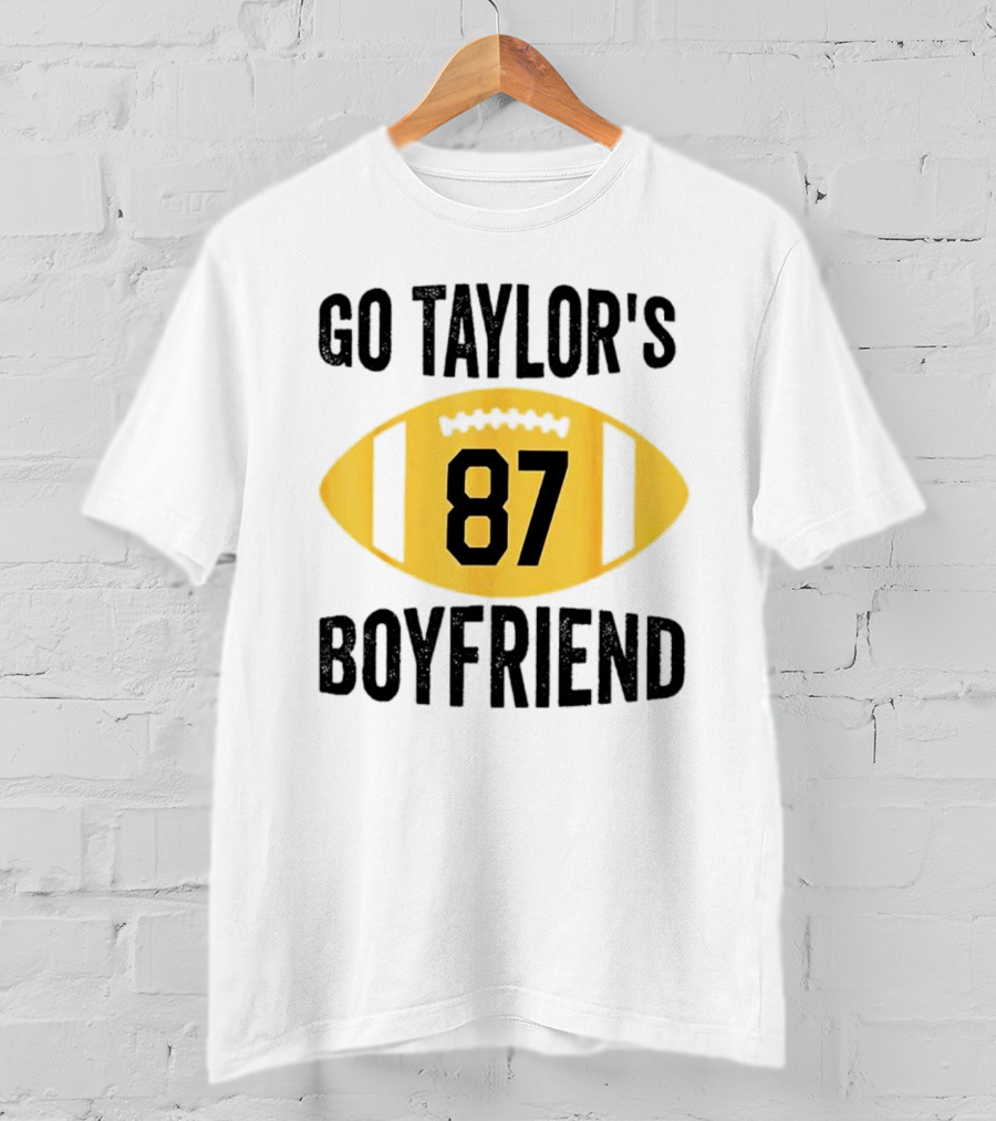 Go Taylor's Boyfriend 87 Football Game Day T-Shirt