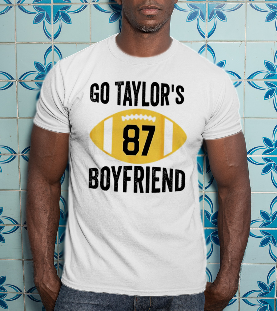 Go Taylor's Boyfriend 87 Football Game Day T-Shirt