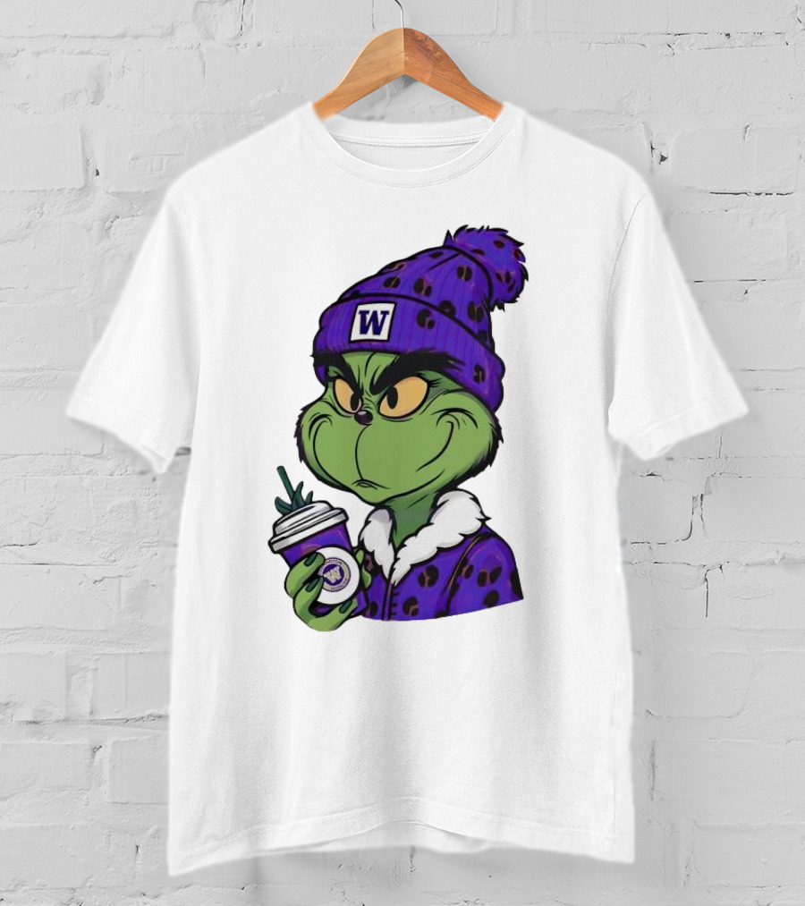 Grinch Boujee W Washington Huskies Coffee T-Shirt