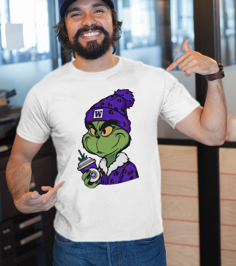 Grinch Boujee W Washington Huskies Coffee T-Shirt