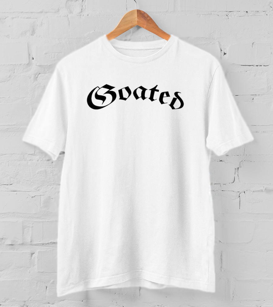 Ryan Clark Goated Blackletter Font T-Shirt