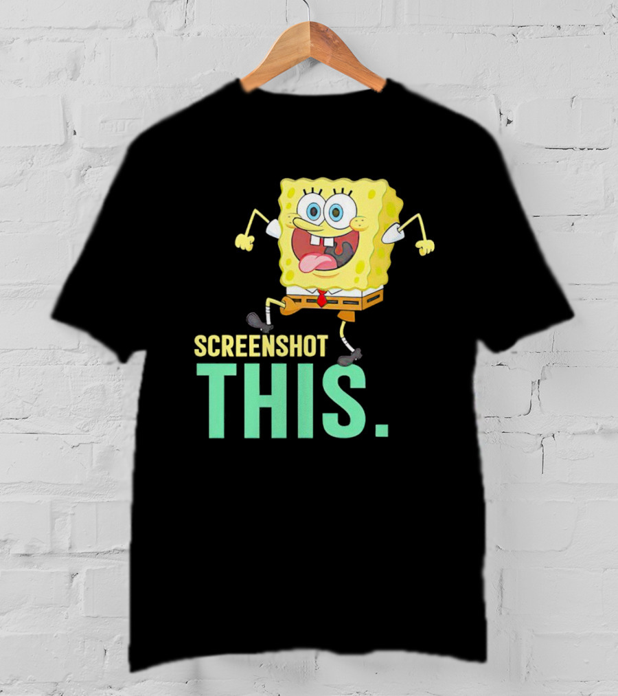 SpongeBob SquarePants Screenshot This Meme Joke T-Shirt