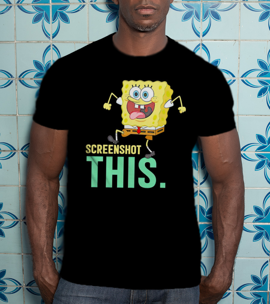 SpongeBob SquarePants Screenshot This Meme Joke T-Shirt