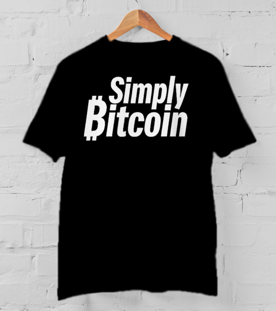 Simply Bitcoin Cryptocurrency T-Shirt
