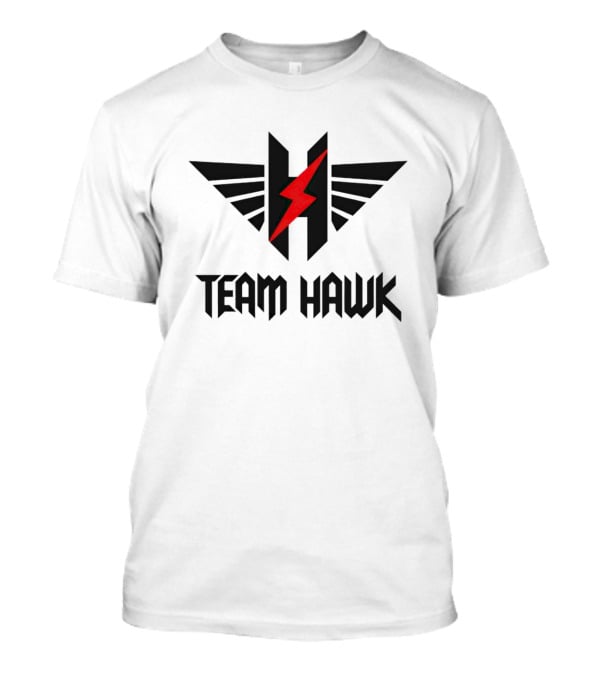 Team Hawk Red Lightning Logo With Winged H T-Shirt