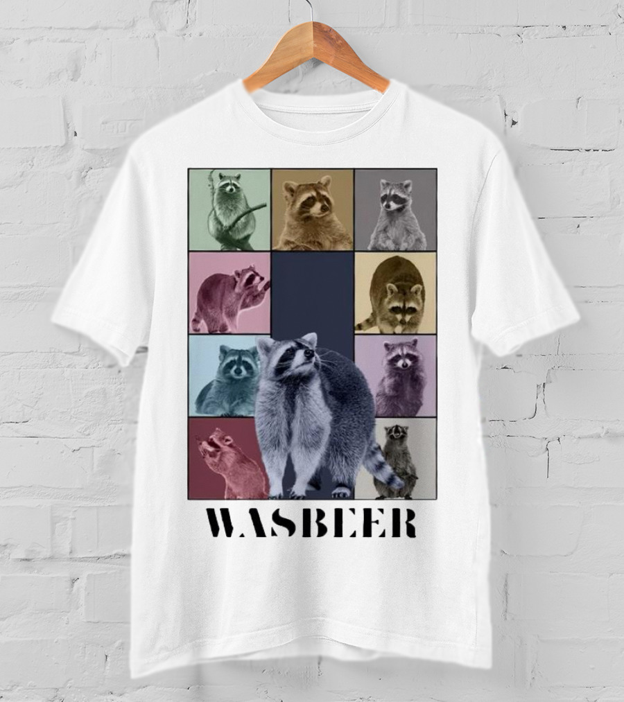 Wasbeer Raccoon Collage The Eras Tour T-Shirt