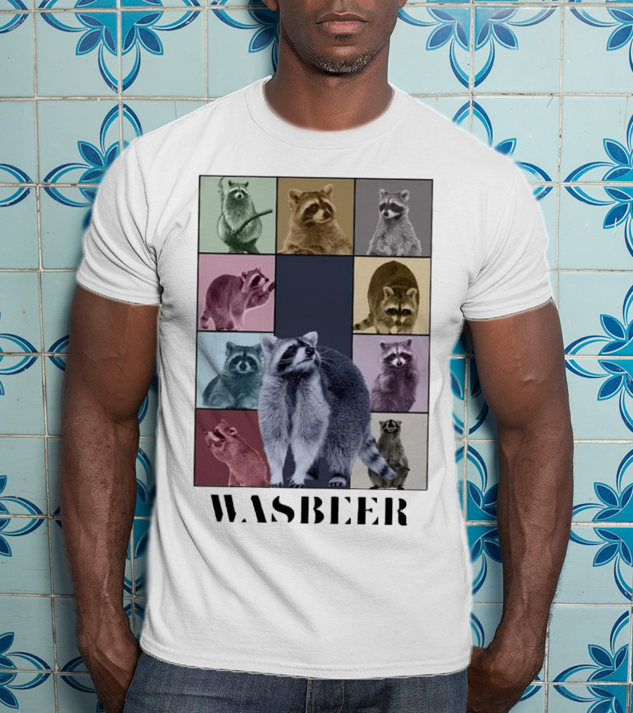 Wasbeer Raccoon Collage The Eras Tour T-Shirt