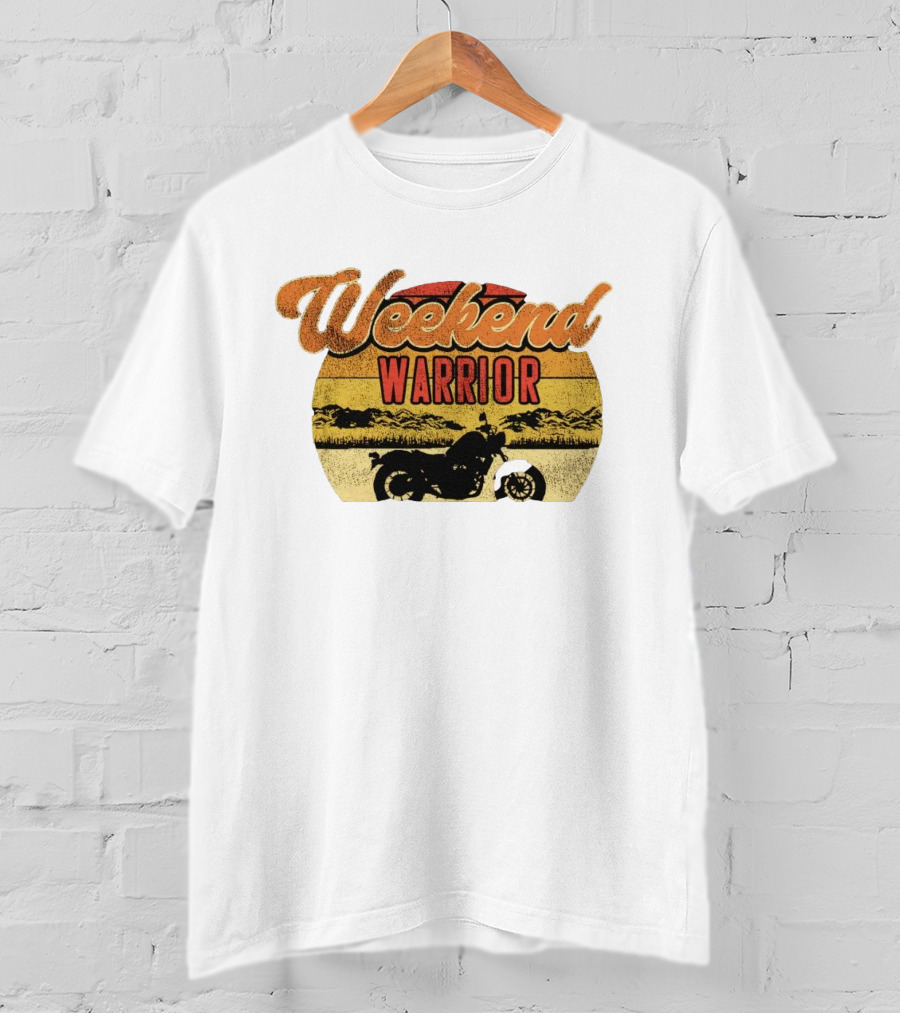 Weekend Warrior Motorbike Vintage Adventure T-Shirt