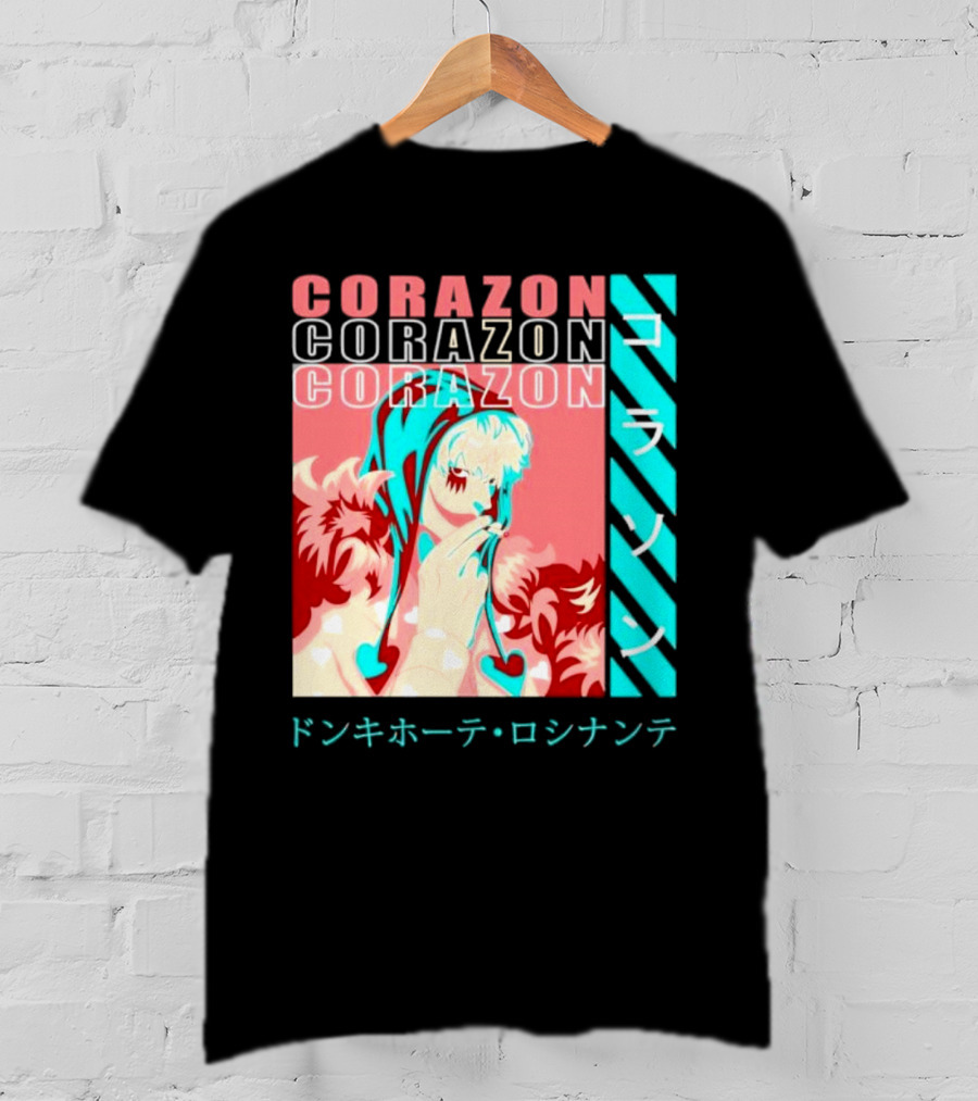 Corazon Donquixote Rosinante One Piece Manga Character T-Shirt
