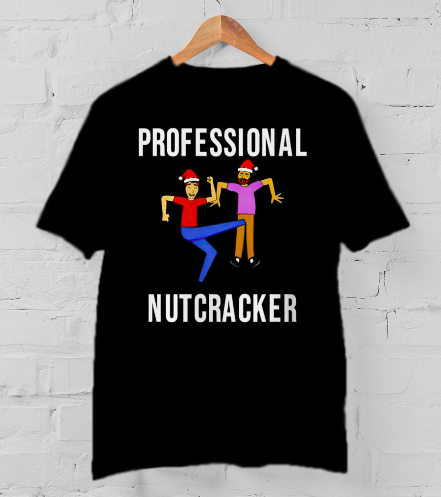Professional Nutcracker Christmas Santa Hat Kick T-Shirt