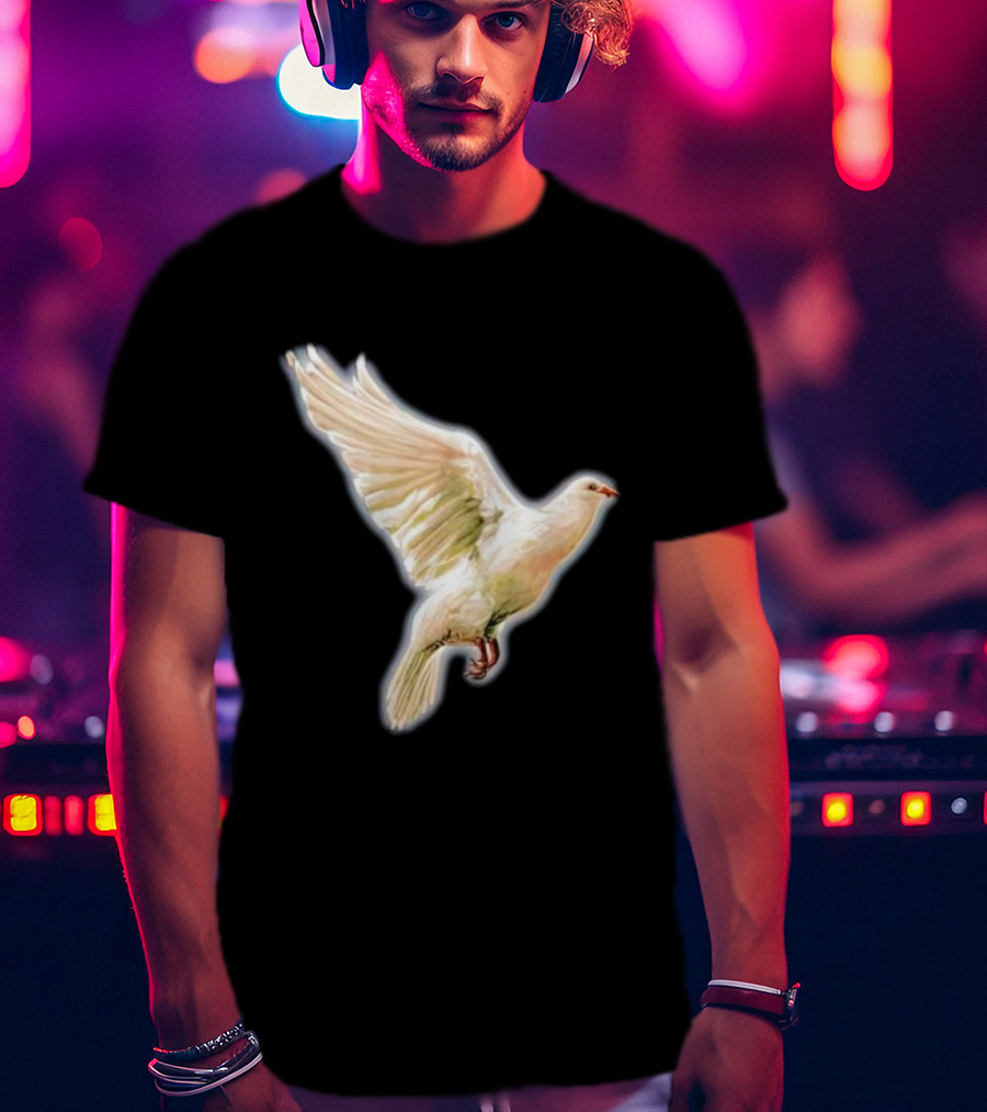 Psycho Peace Dream Dove In Flight T-Shirt