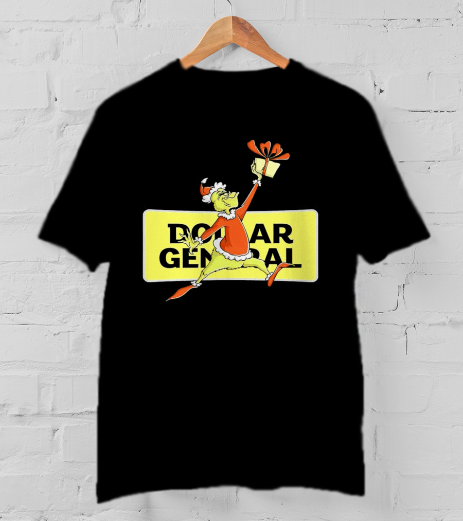 Grinch Christmas Dollar General Gift Iconic Holiday Scene T-Shirt