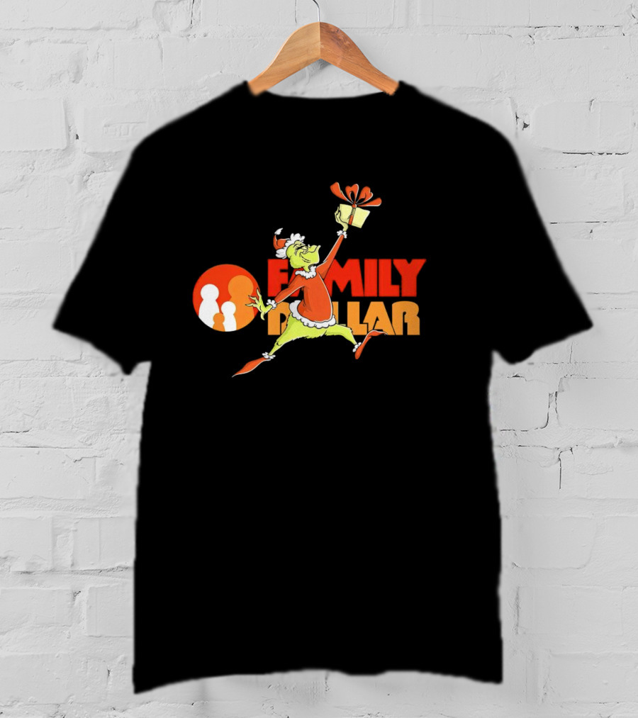 Grinch Family Dollar Christmas Gift T-Shirt