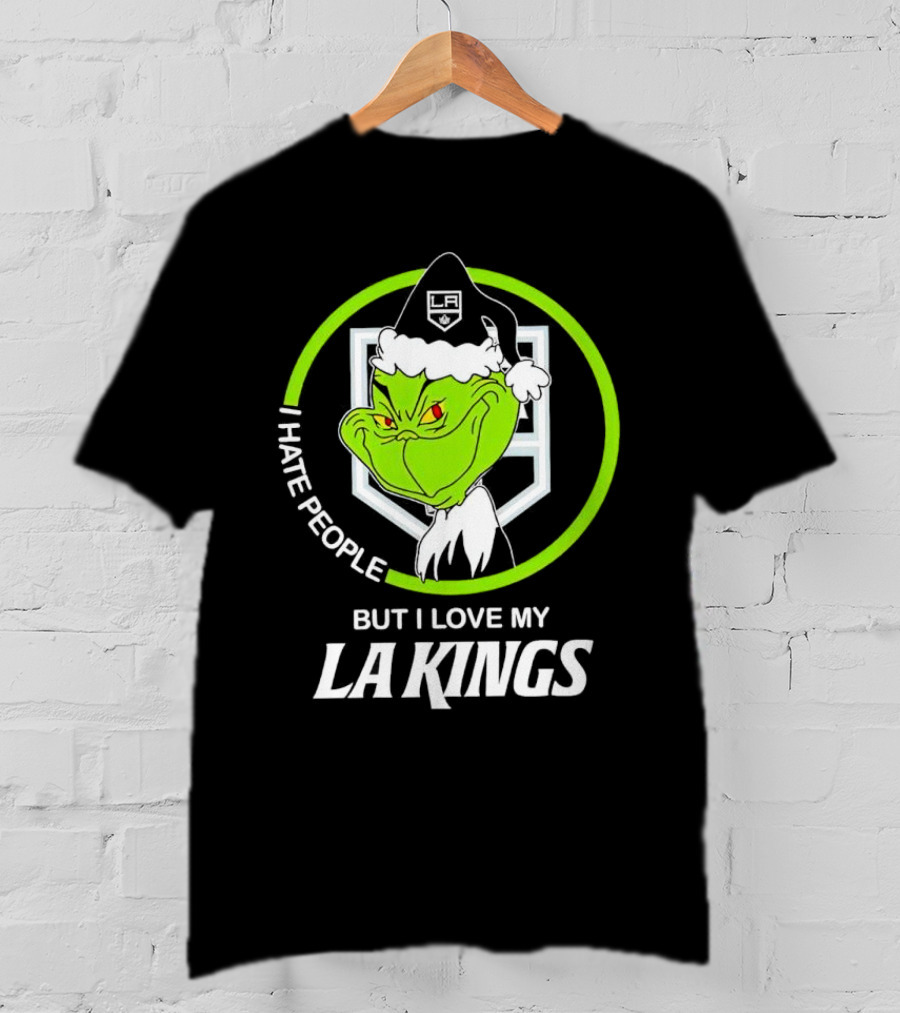 I Hate People But I Love My LA Kings Grinch T-Shirt