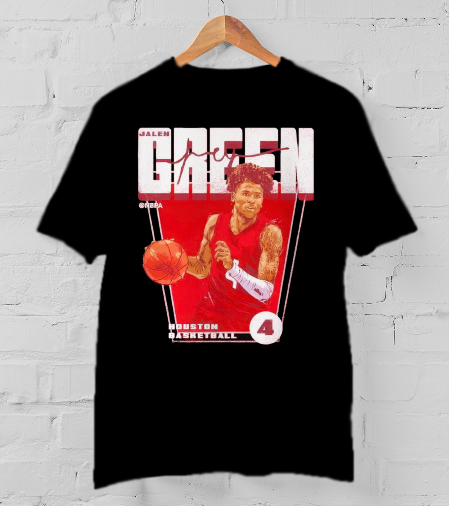 Jalen Green No. 4 Houston Basketball NBA Red Premiere T-Shirt