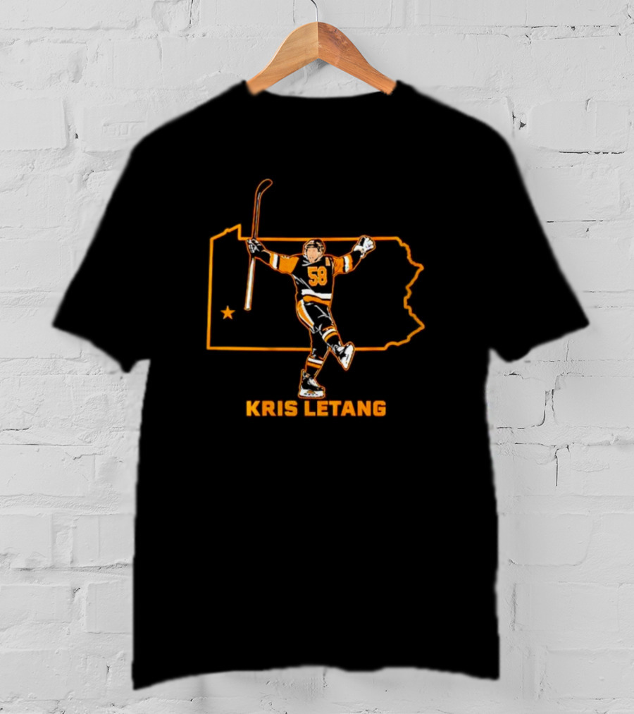 Kris Letang 58 Pennsylvania Hockey Star T-Shirt